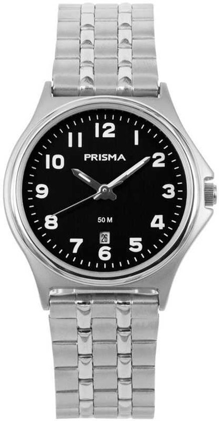 Prisma Dames Edelstaal 5 ATM horloge P.1692