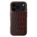Selencia Croco Backcover met MagSafe voor de Apple iPhone 18 Pro / 17 Pro - Choco Brown