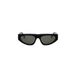 Celine Cl40315u Lunettes de soleil homme noir géométrique gris 55mm
