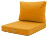Deco Arts Set van 2 kussens voor buiten, waterdicht, 50 x 50 cm, geel