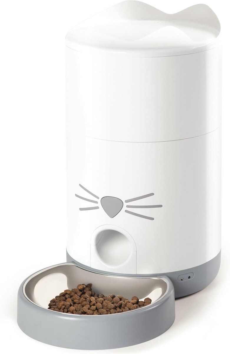 Catit Pixi Smart Feeder - Kattenvoerbak - Wit - 19x19x34 cm