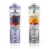 Ninja Blast Max draagbare blender, 570 ml, oplaadbare accu, blendbeker en lekbestendige deksel, maakt smoothies en proteïneshakes, blendt ijs en bevroren fruit, Lavendel/Zilver BC251EULS