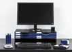 M-Office Atenea Ergonomische monitorstandaard, 100% recyclebaar, bevat een grote lade, twee kleine en een grote lade voor sortering