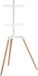 EasyLife - Pied de télévision design EASEL trépied - Blanc/Hêtre clair