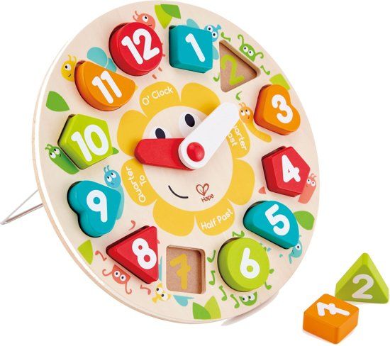 Hape Puzzel Klok - Multi