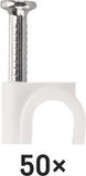 EMOS Kabelklem 6 mm, wit, 50 stuks, A2822
