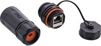 InLine® patchkabel koppeling, RJ45 Cat.6A, IP68, voor industrie, met stofkap