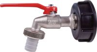 Holland Connections Robinet à boisseau sphérique pour conteneur IBC, raccord à vis femelle 2", raccord de tuyau