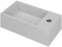 INK - Fontein Polystone Rechts met Kraangat - 360x180x90 mm - Mat Wit