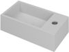 INK - Fontein Polystone Rechts met Kraangat - 360x180x90 mm - Mat Wit