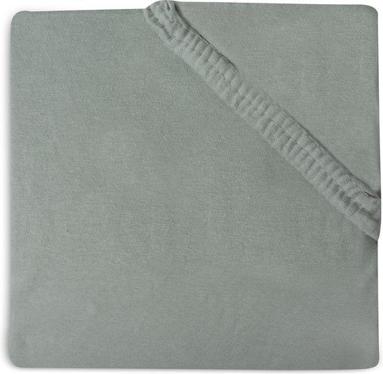 Jollein Jersey Fitted Sheet - Ash Green - 70x140/75x150cm - Cotton
