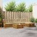 vidaXL - Buiten - bank - set - 6 - st - Natuurlijk - en - Beige