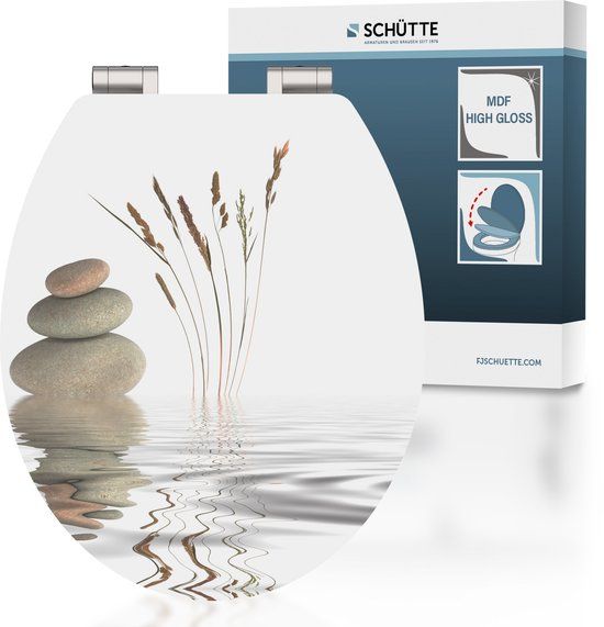 Schütte WC-bril 80522 BALANCE - High Gloss - MDF - Soft Close - Strand Decor
