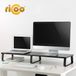 RICOO Laptopstandaard, bureau-opzetstuk 2 monitoren, monitorstandaard computermonitoren - FS0112 monitorstandaard 100 x 26 x 12 cm