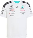 Adidas Performance Mercedes - Amg Petronas Formula 1 Team Driver Shirt Kinderen Wit