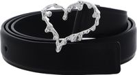 Desigual Leren Riem Accessories Leather Belt W95 Black Zwart