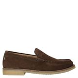 BOSS suède loafers - bruin
