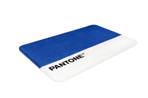 Home Sweet Home Pantone™ badmat van traagschuim, comfortabel en absorberend, achterkant van SBR-rubber, 50 x 80 cm, blauw