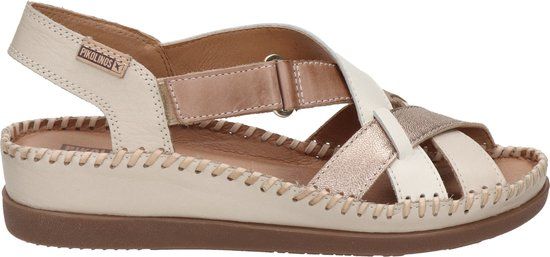Pikolinos W8K-0741C2 Dames Sandalen met Hak - Wit/Beige - Maat 37