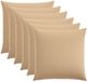 vidaXL Kussensloop HEERLEN Crèmekleurig 60 x 60 cm Katoensatijn (6 stuks)