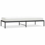 vidaXL Bedframe metaal zwart 90x200 cm