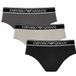 Armani Herenslips 3-pack met logoband grijs - zwart