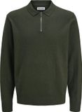 JACK&JONES JJEEMIL KNIT POLO HALF ZIP LS NOOS Hommes Pulls en maille Duffel Bag M