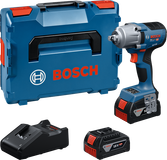 Bosch Blauw GDS 18V-450 P Clé à chocs sans fil 18V | 2x GBA 18V 5,0Ah + GAL 18V-40 chargeur rapide | En L-Boxx - 06019K4303
