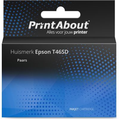 PrintAbout Inktcartridge T46SD Paars - Geschikt voor Epson