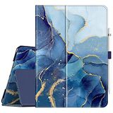 Fintie Folio Case voor iPad 9e/8e/7e generatie (2021/2020/2019) 25,9 cm - [Hoekbescherming] Premium veganistisch lederen standaard achterkant w/potloodhouder, automatisch slapen/waken, oceaan marmer