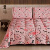 PETTI Artigiani Italiani Winterdekbed 220 × 260 cm, Lipstick Roze