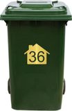 MC Living KadoExpress Kliko Sticker / Vuilnisbak Sticker - Nummer 36 - 22 x 17,5 - Goud