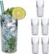 Relaxdays Verres à long drink - Set de 6 - 300 ml - Transparent