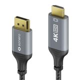 Sonero SPC-DP200-030 video kabel adapter 3 m HDMI Type A (Standaard) DisplayPort Zwart, Grijs