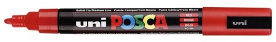 Posca Rood verfstift op waterbasis met conische punt medium