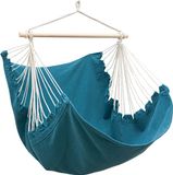 AMANKA XL Hangstoel Buiten - 155x125 Tuin Hangstoel - Zit Hangmat voor 1 Persoon - Blauw