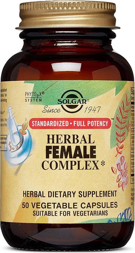 Solgar Herbal Female Complex Kruiden Capsules voor Vrouwen