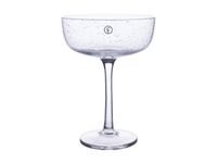 ERNST Coupe à champagne Ernst en verre bullé 20 cl lot de 2 Clair