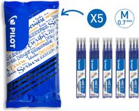 Pilot Uitwisbare Inkt voor FriXion - 0,7mm - 5 sets van 3 navullingen - Blauw