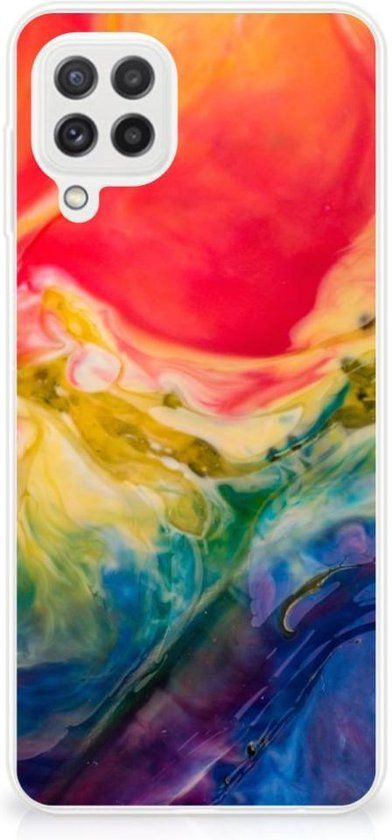 B2Ctelecom GSM Hoesje Samsung Galaxy A22 4G | M22 TPU Bumper Watercolor Dark