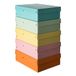 Originele FALKEN Originele PureBox Pastel 5-pack DIN A4 Opbergdoos met Deksel