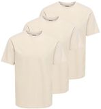 Only & Sons T-shirt pour homme 3 pack Caspian