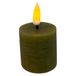 Mansion Atmosphere Bougie LED rechargeable 3.8x4cm vert olive