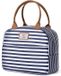 Icecat Sac à dos glacière bleu rayé 9L