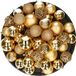 Decoris Kaemingk B.V. Kerstversiering kunststof kerstballen goud 6-8-10 cm pakket van 36x stuks