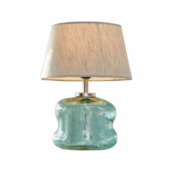 Loberon Tafellamp Rufino blauw/beige