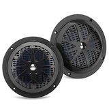 Pyle Marine Luidsprekers - 2-weg Waterdicht en Weerbestendig Speakers-Buitenluidsprekers- Maritieme Luidsprekers- 100 Watt - 1 Paar - Zwart