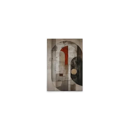 A.S. Création Canvas foto abstracte vormen - wandafbeelding in beige, zwart - 40 x 60 cm - DD133220