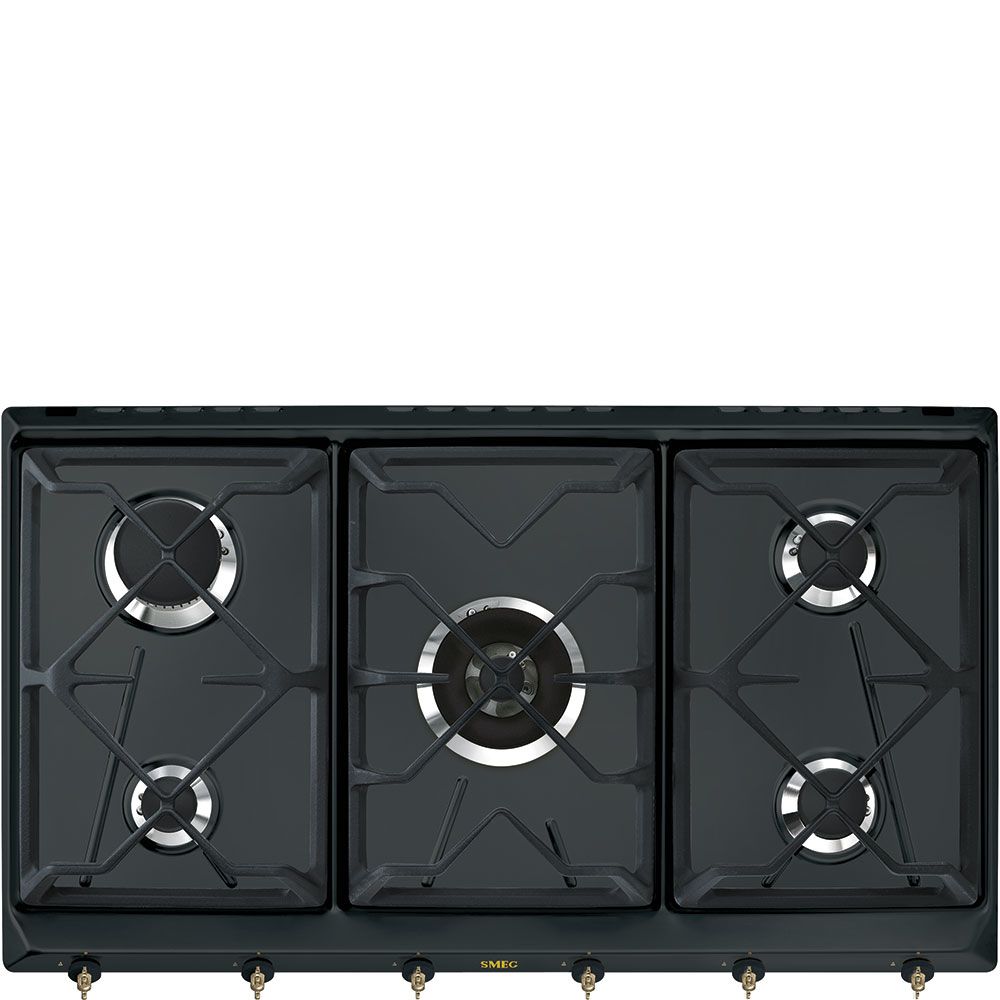 Smeg SRV896AOGH - 90cm Gas Hob - Anthracite - 5 Burners