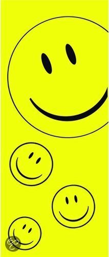 Fun & Feest party gadgets Grote smiley vlag van 240 x 90 cm